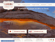 Tablet Screenshot of cariboutravel.be
